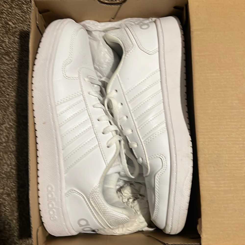 White women’s Adidas